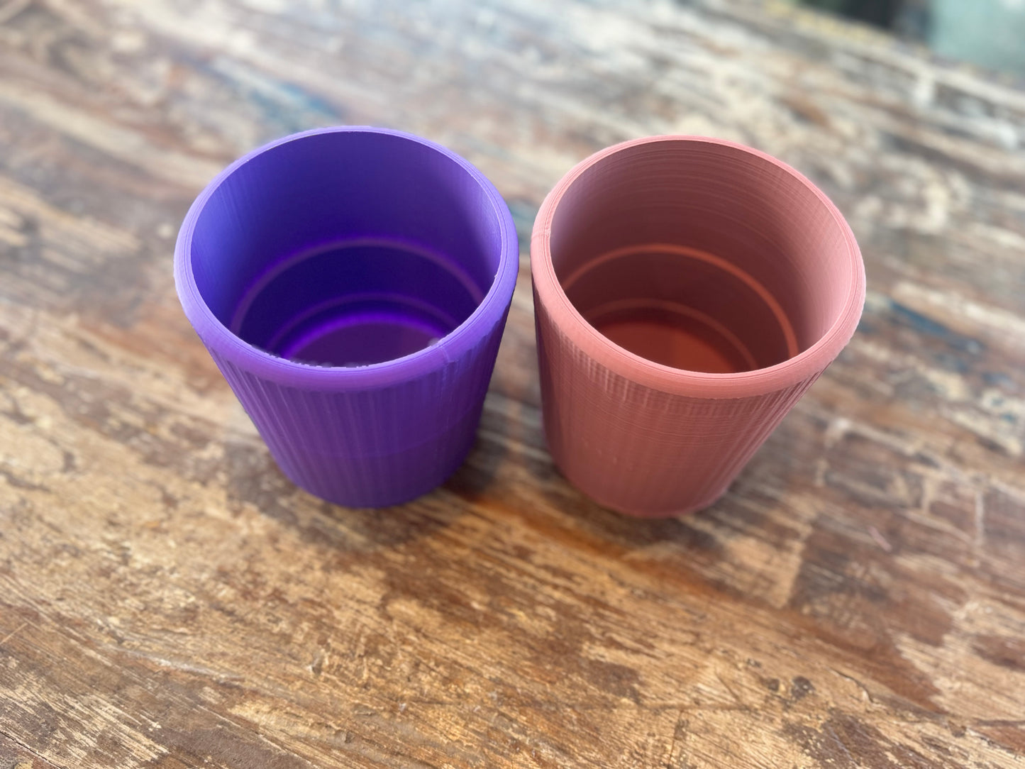 Grooved Plant Pot