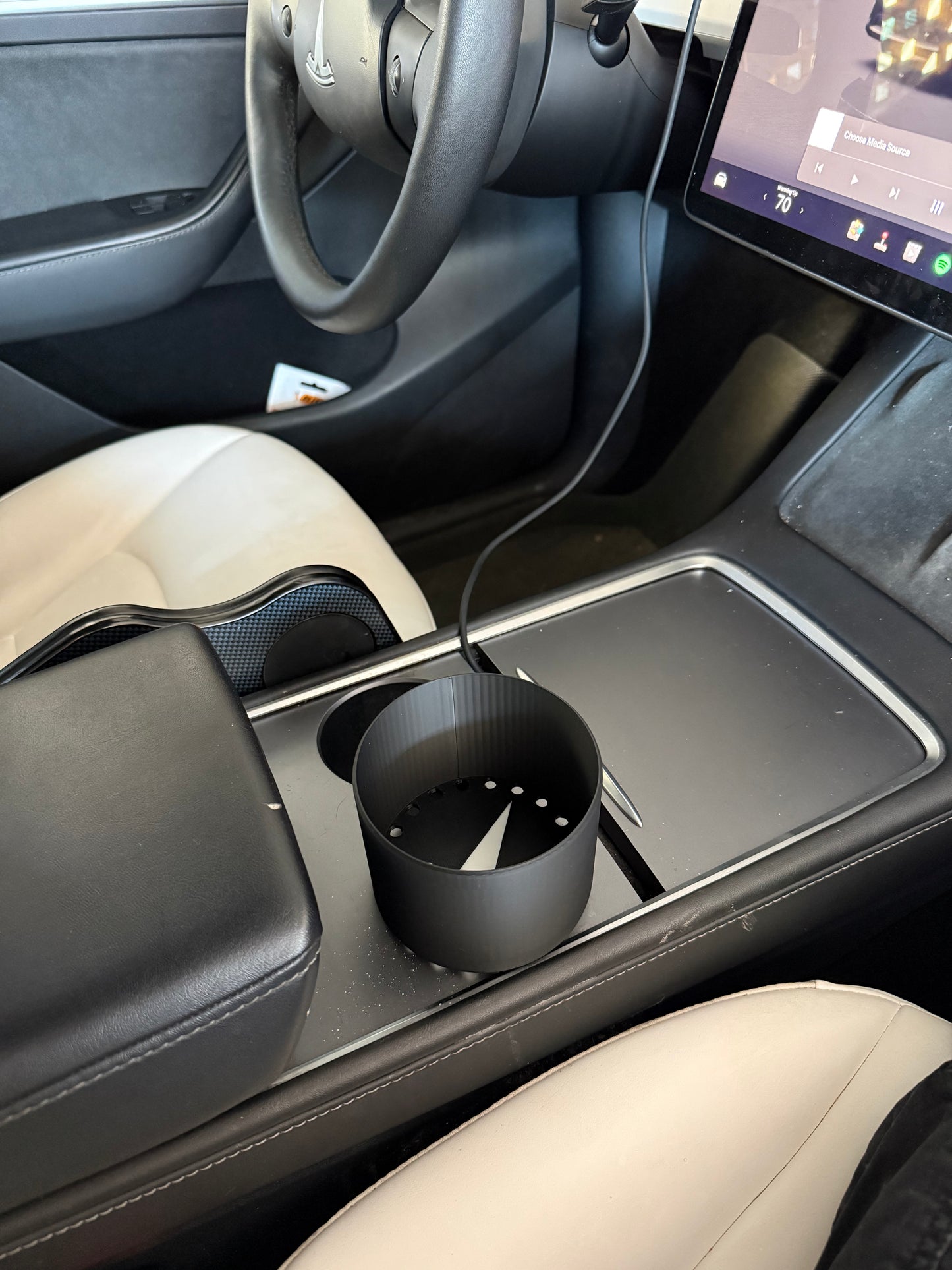 Tesla Cup Holder Adapter