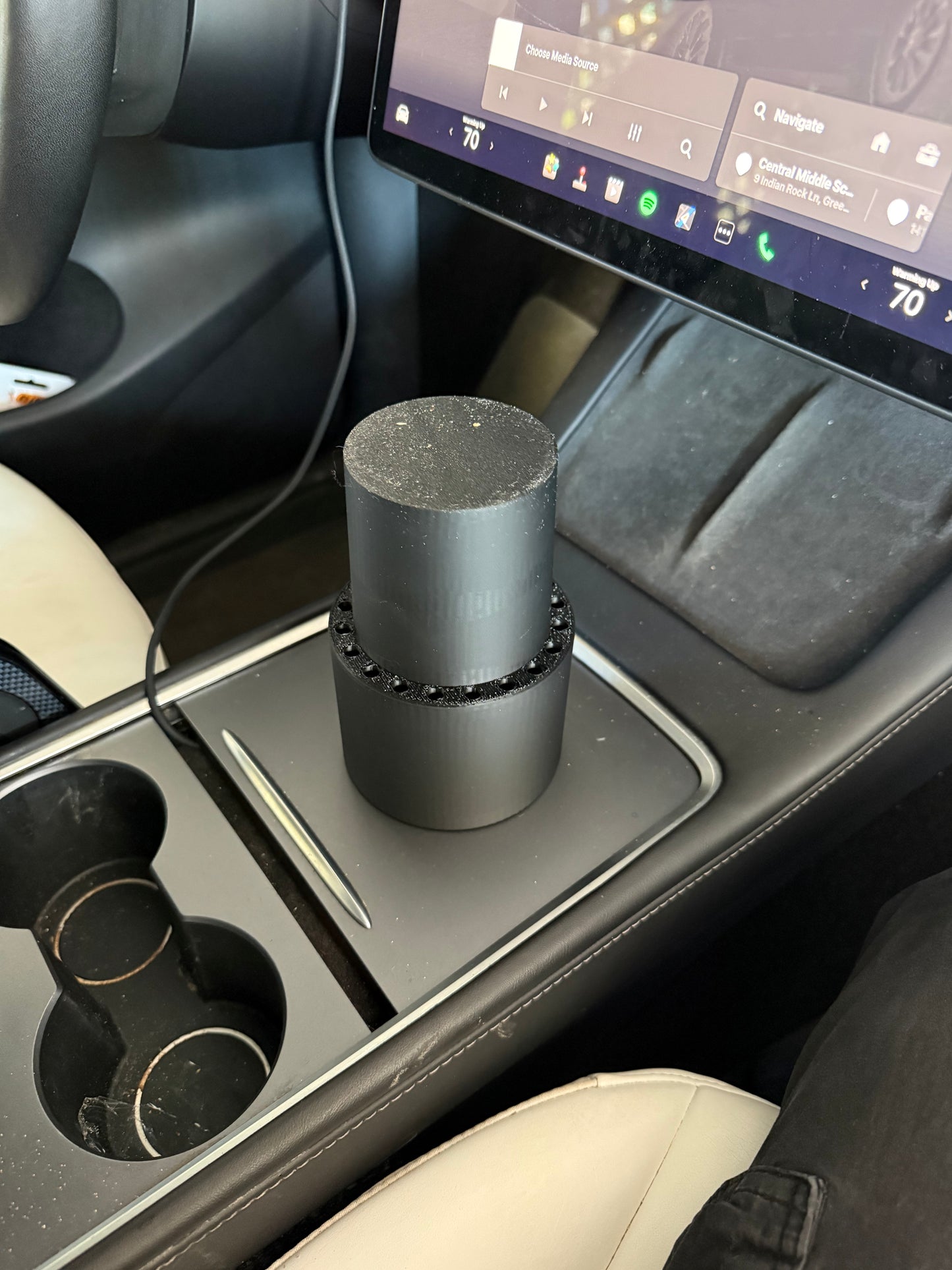 Tesla Cup Holder Adapter