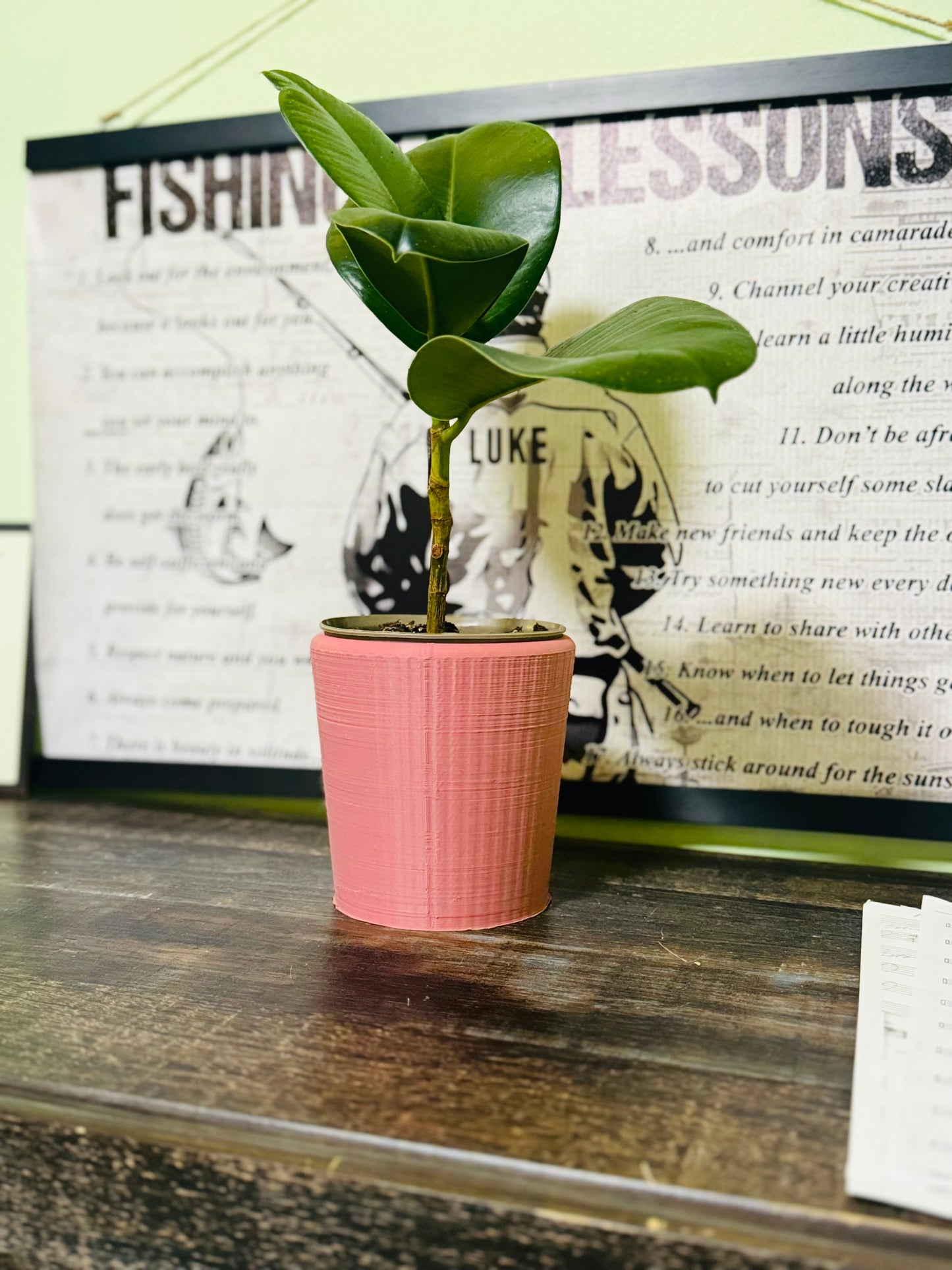 Grooved Plant Pot